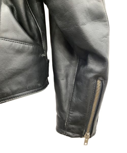 HARLEY-DAVIDSON（ハーレーダビッドソン）HARLEY-DAVIDSON (ハーレーダビッドソン) エンボスロゴライダースジャケット ブラック サイズ:SIZE38の古着・服飾アイテム
