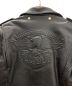 中古・古着 HARLEY-DAVIDSON (ハーレーダビッドソン) エンボスロゴライダースジャケット ブラック サイズ:SIZE38：14000円