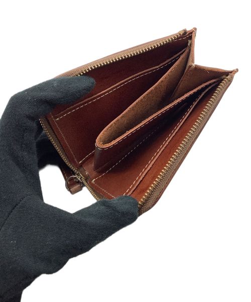土屋鞄（ツチヤカバン）土屋鞄 (ツチヤカバン) L字ファスナー財布 ブラウンの古着・服飾アイテム