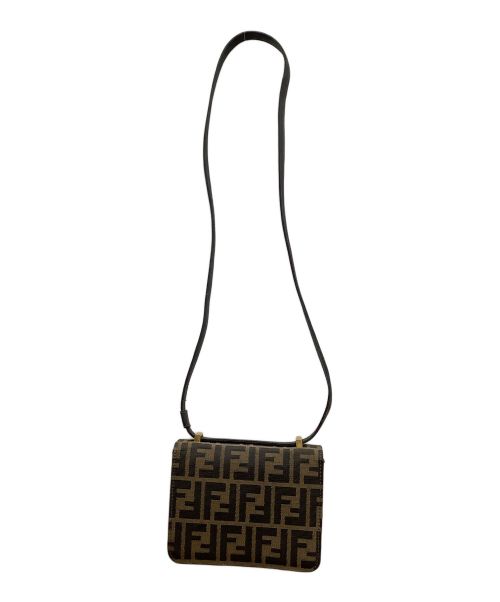 FENDI（フェンディ）FENDI (フェンディ) FENDI ズッカショルダーバッグ ブラウンの古着・服飾アイテム