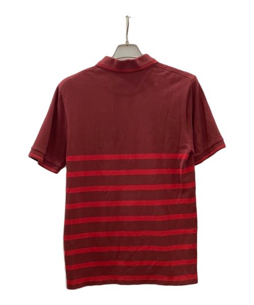 COACH（コーチ）COACH (コーチ) ストライプピケポロ レッド サイズ:Smallの古着・服飾アイテム