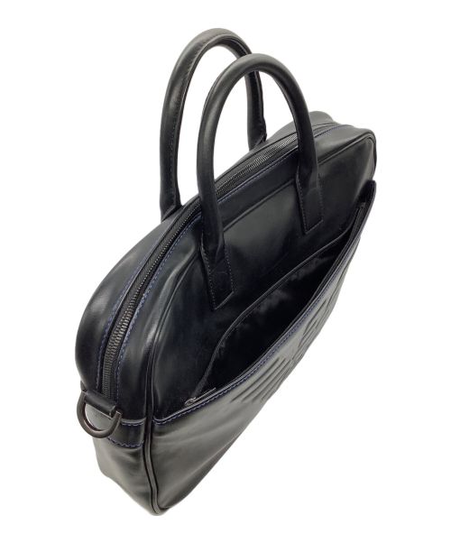 EMPORIO ARMANI（エンポリオアルマーニ）EMPORIO ARMANI (エンポリオアルマーニ) ビジネスバッグ ブラックの古着・服飾アイテム