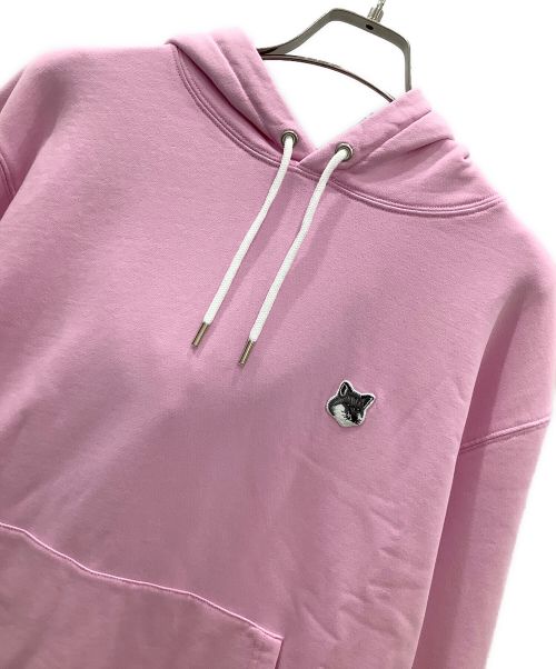 maison kitsune（メゾンキツネ）maison kitsune (メゾンキツネ) MAISON KITSUNE　プルオーバーパーカー ピンク サイズ:Sサイズの古着・服飾アイテム