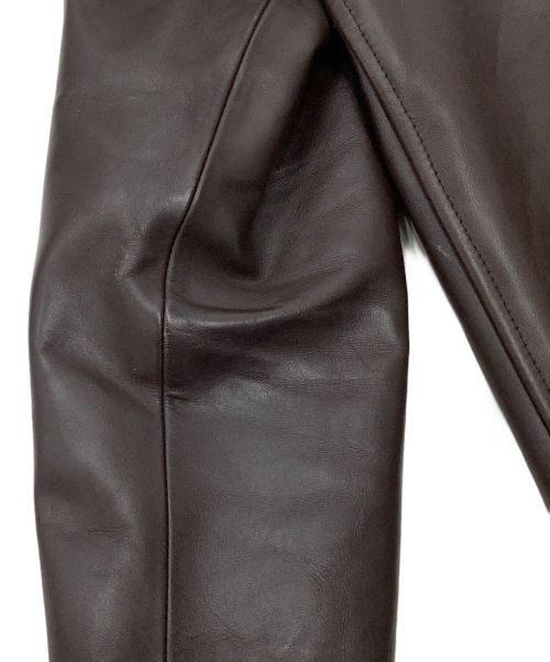 HOUSTON（ヒューストン）HOUSTON (ヒューストン) A2フライトジャケット ダークブラウン サイズ:38Rの古着・服飾アイテム