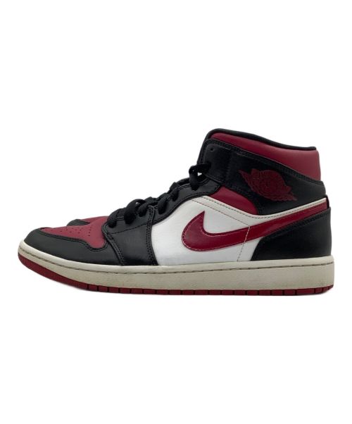 NIKE（ナイキ）NIKE (ナイキ) AIR JORDAN 1 MID ブラック×レッド サイズ:UK8.5の古着・服飾アイテム
