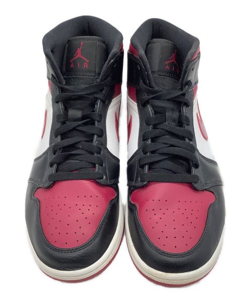 NIKE（ナイキ）NIKE (ナイキ) AIR JORDAN 1 MID ブラック×レッド サイズ:UK8.5の古着・服飾アイテム