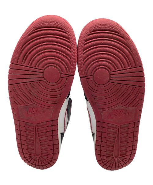 NIKE（ナイキ）NIKE (ナイキ) AIR JORDAN 1 MID ブラック×レッド サイズ:UK8.5の古着・服飾アイテム