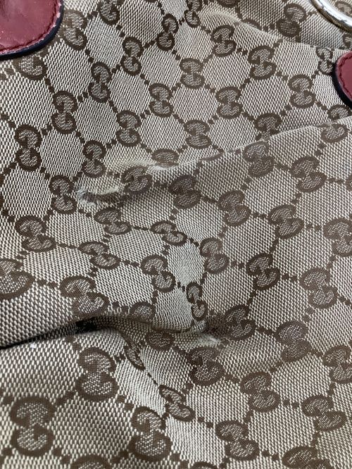 GUCCI（グッチ）GUCCI (グッチ) GUCCI　ディアマンテ　スーキー　ハンドバッグ　 ベージュの古着・服飾アイテム