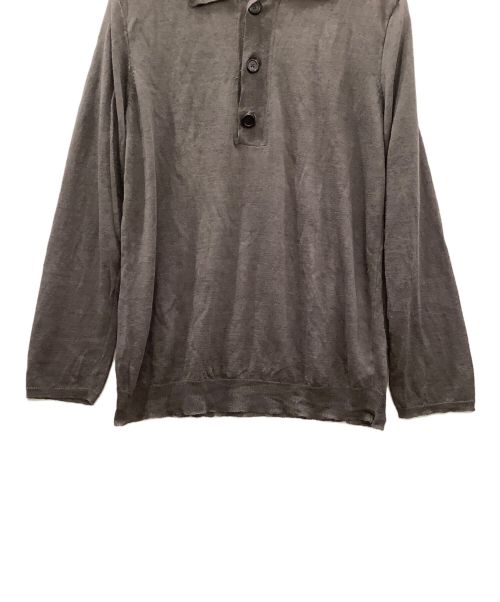 OUR LEGACY（アワーレガシー）OUR LEGACY (アワーレガシー) Big Piquet ニットポロシャツ ブラウン サイズ:44の古着・服飾アイテム