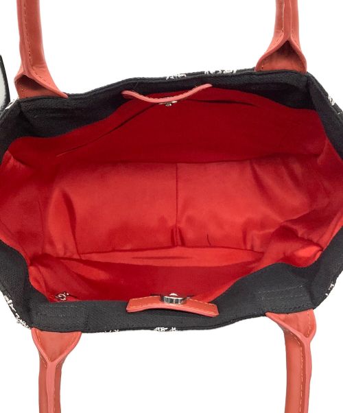 MOOMIN（ムーミン）MOOMIN (ムーミン) MOOMIN　総刺繍2WAYバッグ ブラックの古着・服飾アイテム