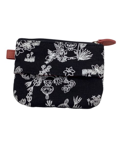 MOOMIN（ムーミン）MOOMIN (ムーミン) MOOMIN　総刺繍2WAYバッグ ブラックの古着・服飾アイテム