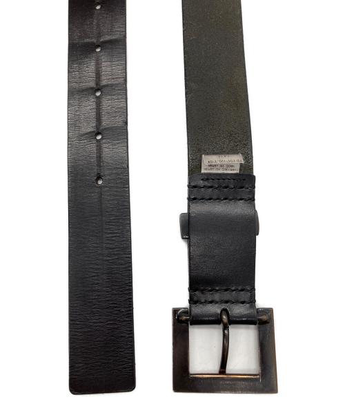 YOHJI YAMAMOTO（ヨウジヤマモト）YOHJI YAMAMOTO (ヨウジヤマモト) レザーベルト ブラックの古着・服飾アイテム