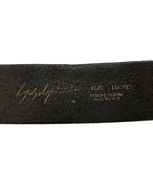 YOHJI YAMAMOTO（ヨウジヤマモト）YOHJI YAMAMOTO (ヨウジヤマモト) レザーベルト ブラックの古着・服飾アイテム