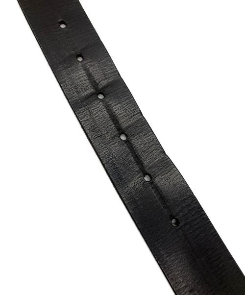 YOHJI YAMAMOTO（ヨウジヤマモト）YOHJI YAMAMOTO (ヨウジヤマモト) レザーベルト ブラックの古着・服飾アイテム