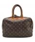LOUIS VUITTON（ルイ ヴィトン）の古着「ハンドバッグ　モノグラム　ドーヴィル(ボーリングヴァニティ)」｜ブラウン