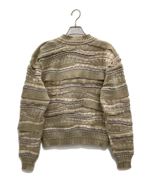 malamute（マラミュート）malamute (マラミュート) クレイジーニットmalamuteベージュ ベージュ サイズ:SIZE FREEの古着・服飾アイテム