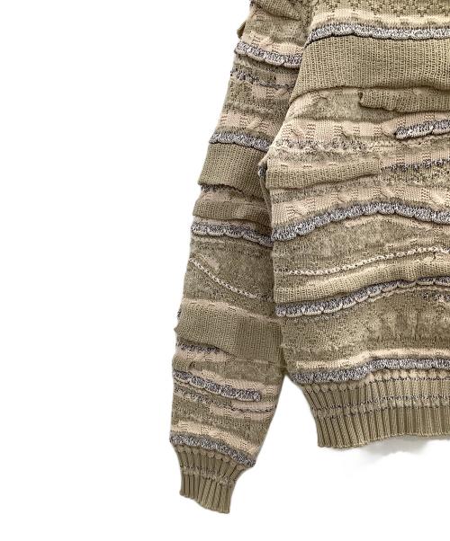 malamute（マラミュート）malamute (マラミュート) クレイジーニットmalamuteベージュ ベージュ サイズ:SIZE FREEの古着・服飾アイテム