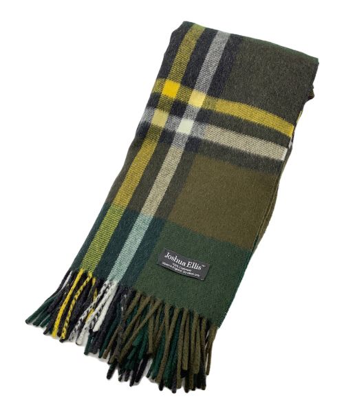 JOSHUA ELLIS（ジョシュア エリス）JOSHUA ELLIS (ジョシュア エリス) 大判カシミヤストール グリーンの古着・服飾アイテム
