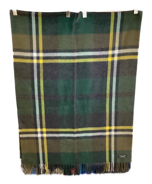 JOSHUA ELLIS（ジョシュア エリス）JOSHUA ELLIS (ジョシュア エリス) 大判カシミヤストール グリーンの古着・服飾アイテム