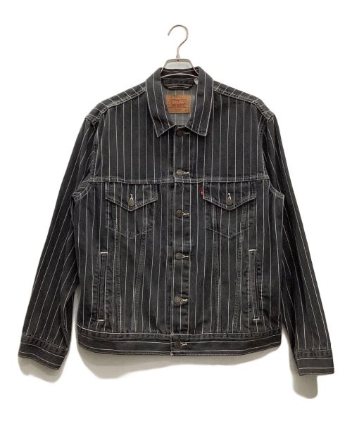 LEVI'S（リーバイス）LEVI'S (リーバイス) SUPREME (シュプリーム) ピンストライプ トラッカー デニム ジャケット グレー サイズ:Mの古着・服飾アイテム