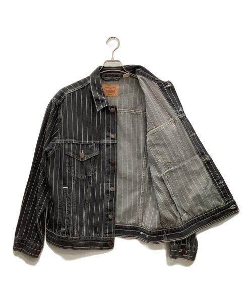 LEVI'S（リーバイス）LEVI'S (リーバイス) SUPREME (シュプリーム) ピンストライプ トラッカー デニム ジャケット グレー サイズ:Mの古着・服飾アイテム