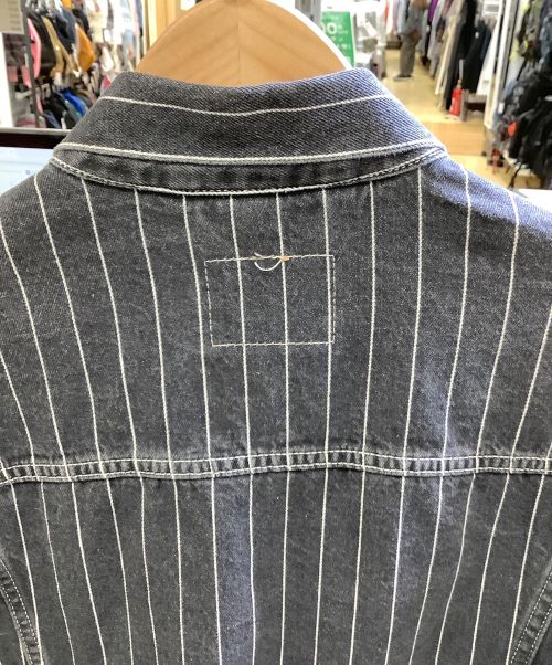 LEVI'S（リーバイス）LEVI'S (リーバイス) SUPREME (シュプリーム) ピンストライプ トラッカー デニム ジャケット グレー サイズ:Mの古着・服飾アイテム