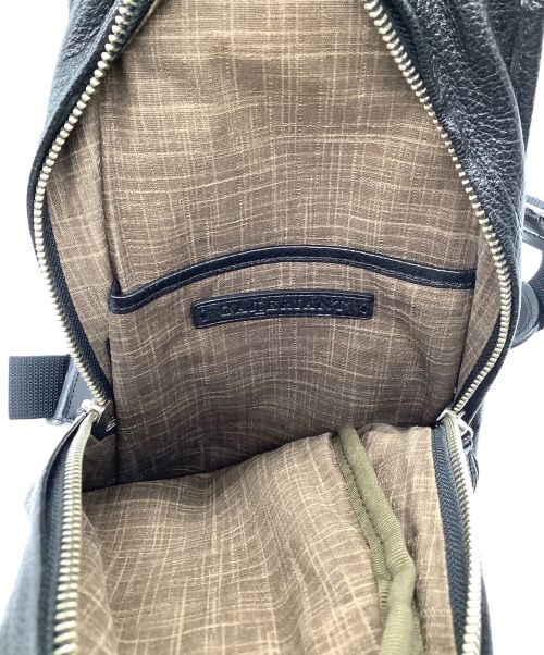 GALLERIANT（ガレリアント）GALLERIANT (ガレリアント) レザーショルダーバッグ ブラックの古着・服飾アイテム