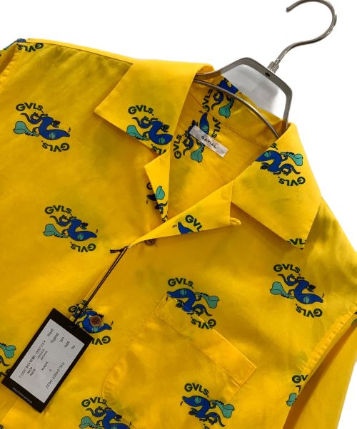 GAVIAL（ガヴィル）GAVIAL (ガヴィル) L/S ALOHA SHIRTS “YAMORI” オレンジ サイズ:Sの古着・服飾アイテム