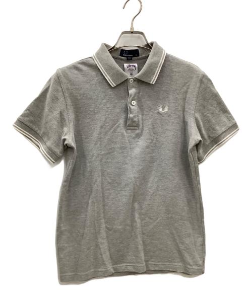 FRED PERRY（フレッドペリー）FRED PERRY (フレッドペリー) stussy (ステューシー) コラボポロシャツ グレー サイズ:Ｓの古着・服飾アイテム