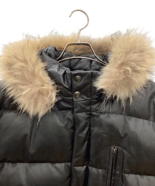 Liugoo Leathers（リューグーレザーズ）Liugoo Leathers (リューグーレザーズ) LIUGOO LEATHERS　ダウンジャケット ブラック サイズ:Lの古着・服飾アイテム