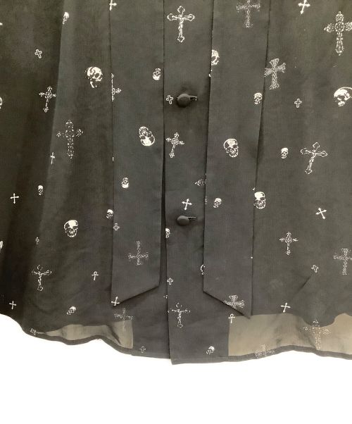 el conductor H（コンダクター）el conductor H (コンダクター) el conductor H BOW-TIE SHIRT CROSS AND SKULL ブラック サイズ:2の古着・服飾アイテム