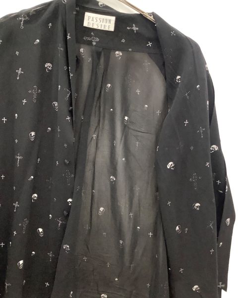 el conductor H（コンダクター）el conductor H (コンダクター) el conductor H BOW-TIE SHIRT CROSS AND SKULL ブラック サイズ:2の古着・服飾アイテム