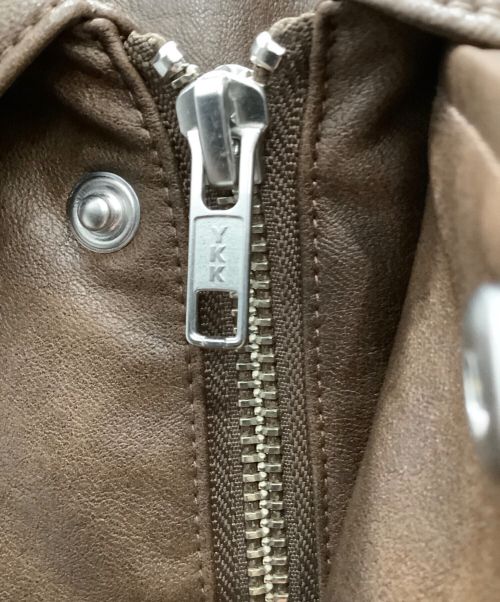 Snidel（スナイデル）Snidel (スナイデル) Snidel　フェイクレザーブルゾン ダークブラウン サイズ:Sの古着・服飾アイテム