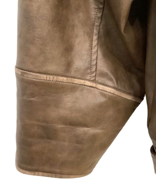 Snidel（スナイデル）Snidel (スナイデル) Snidel　フェイクレザーブルゾン ダークブラウン サイズ:Sの古着・服飾アイテム