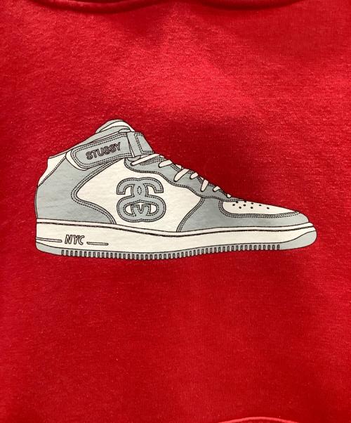 stussy（ステューシー）stussy (ステューシー) stussy 90s～00s old stussy Air force1 プリントプルオーバーパーカー レッド サイズ:Mの古着・服飾アイテム