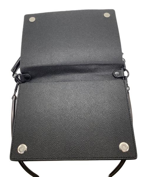 NaNa-NaNa（ナナナナ）NaNa-NaNa (ナナナナ) RECYCLE LEATHER A5 バック ブラックの古着・服飾アイテム