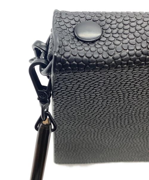 NaNa-NaNa（ナナナナ）NaNa-NaNa (ナナナナ) RECYCLE LEATHER A5 バック ブラックの古着・服飾アイテム