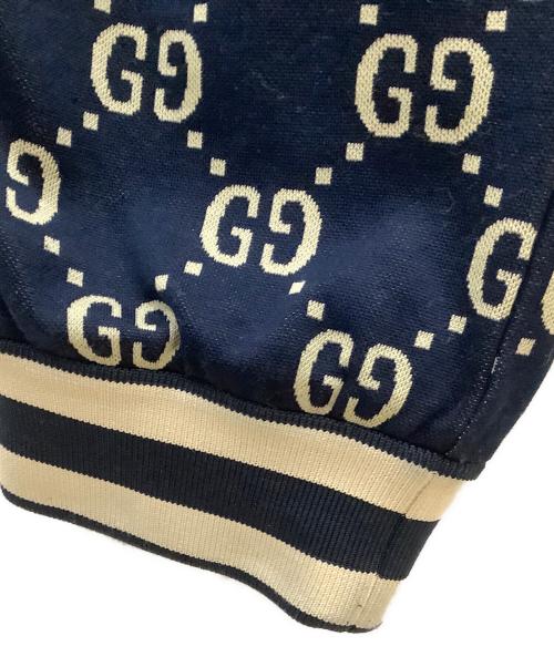 GUCCI（グッチ）GUCCI (グッチ) GUCCI ジャカードジョギングロングパンツ ネイビー サイズ:XSの古着・服飾アイテム