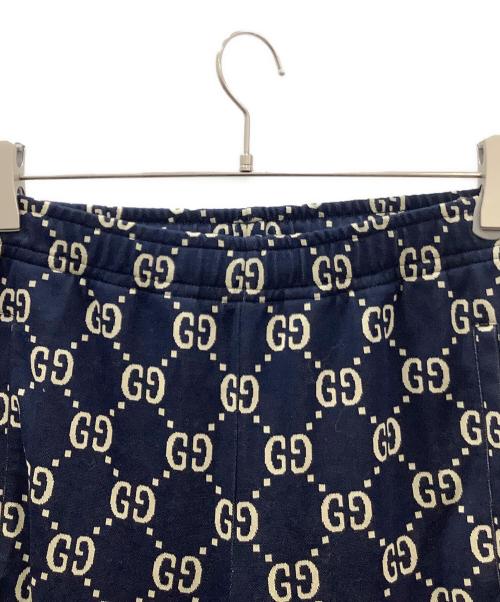 GUCCI（グッチ）GUCCI (グッチ) GUCCI ジャカードジョギングロングパンツ ネイビー サイズ:XSの古着・服飾アイテム