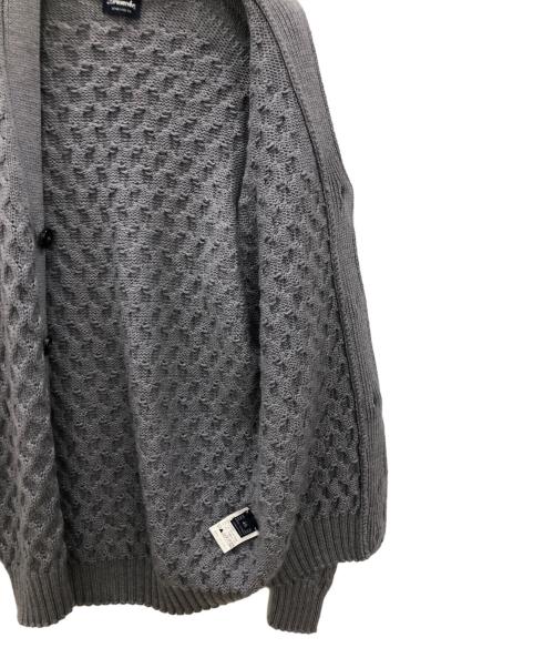 Drumohr（ドルモア）Drumohr (ドルモア) ケーブルニットカーディガン グレー サイズ:Lの古着・服飾アイテム