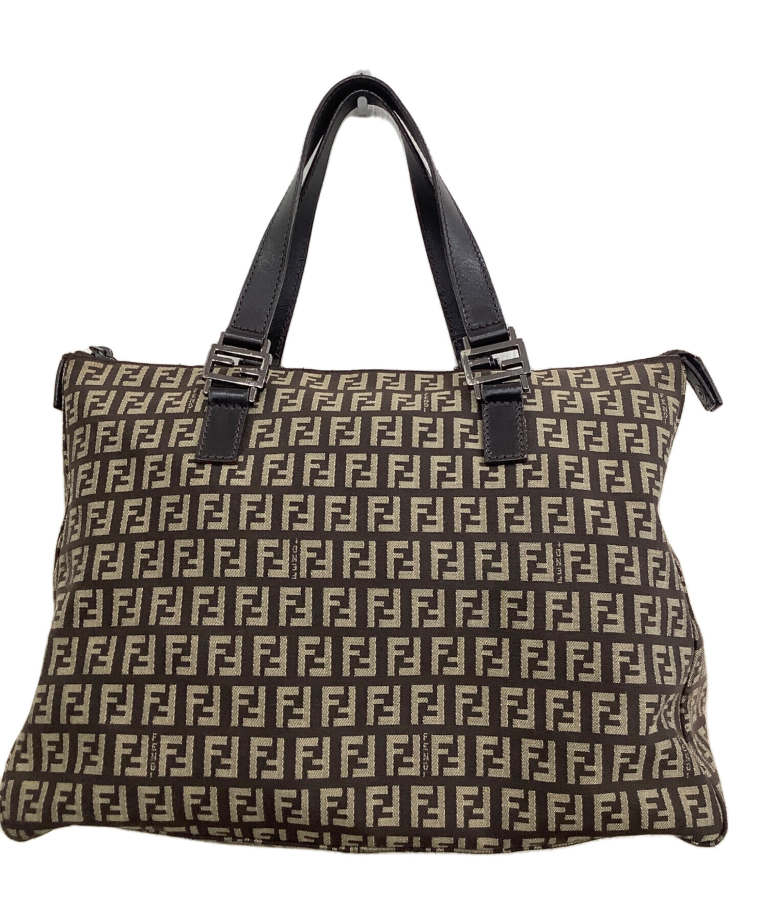 FENDI (フェンディ) FENDI ハンドバッグ ズッキーノ ブラウン FENDI (フェンディ) FENDI ハンドバッグ ズッキーノ ブラウン