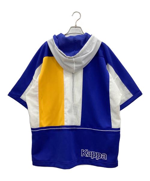 KAPPA（カッパ）KAPPA (カッパ) Kappaハーフジップアノラックパーカーブルーヨゴレ有 ブルーの古着・服飾アイテム