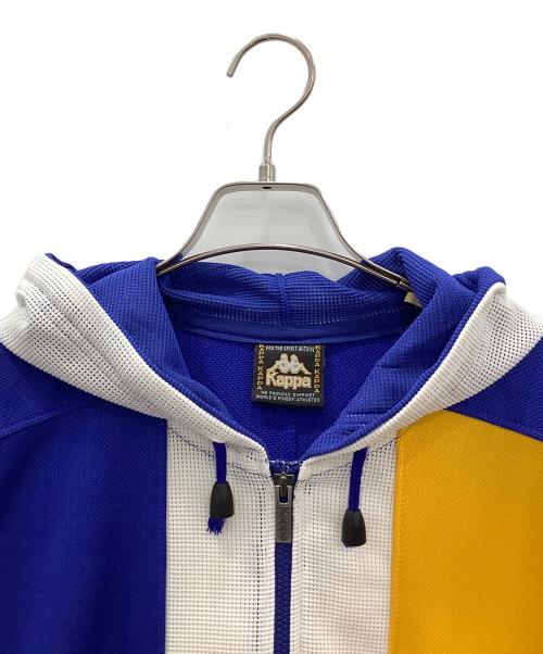 KAPPA（カッパ）KAPPA (カッパ) Kappaハーフジップアノラックパーカーブルーヨゴレ有 ブルーの古着・服飾アイテム