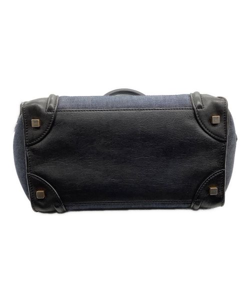 CELINE（セリーヌ）CELINE (セリーヌ) CELINE トートバッグ　ラゲージミニ ブラック×インディゴの古着・服飾アイテム