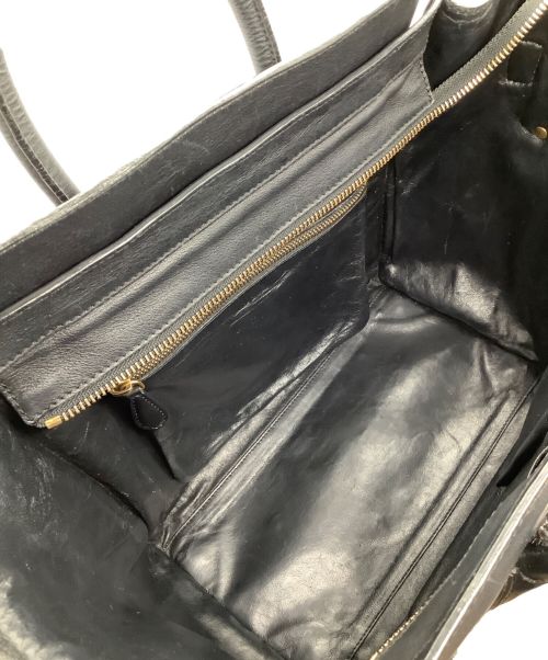 CELINE（セリーヌ）CELINE (セリーヌ) CELINE トートバッグ　ラゲージミニ ブラック×インディゴの古着・服飾アイテム