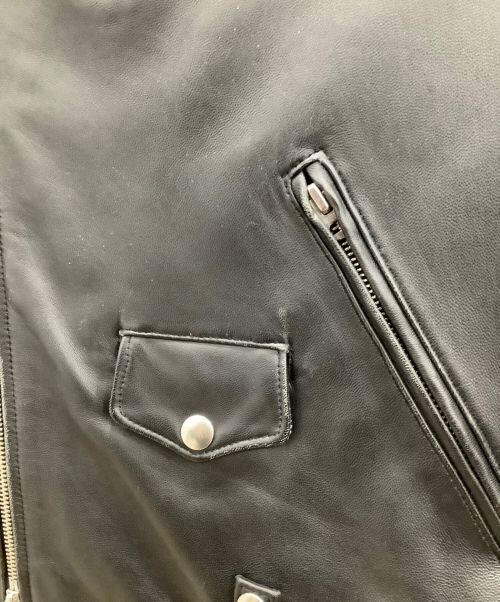FREAK'S STORE（フリークスストア）FREAK'S STORE (フリークスストア) FREAK'S STORE　ダブルライダースジャケット ブラック サイズ:Lの古着・服飾アイテム