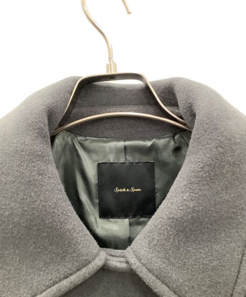 Spick and Span（スピックアンドスパン）Spick and Span (スピックアンドスパン) Spick and Span　モッサステンカラーコート グレー サイズ:38の古着・服飾アイテム