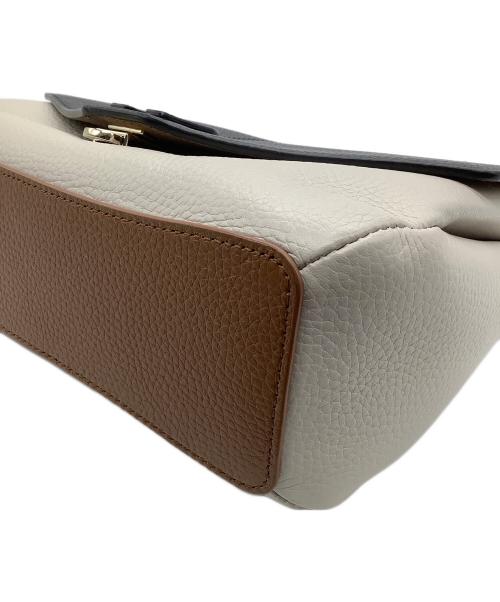 FURLA（フルラ）FURLA (フルラ) 2WAYショルダーバッグ ベージュ×ブラックの古着・服飾アイテム