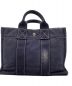 HERMES (エルメス) ハンドバッグ ネイビー：11000円