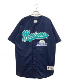 DYNASTY（ダイナスティー）の古着「ベースボールゲームシャツDynastyネイビーシアトルマリナーズ イチロータグ付き」｜ネイビー